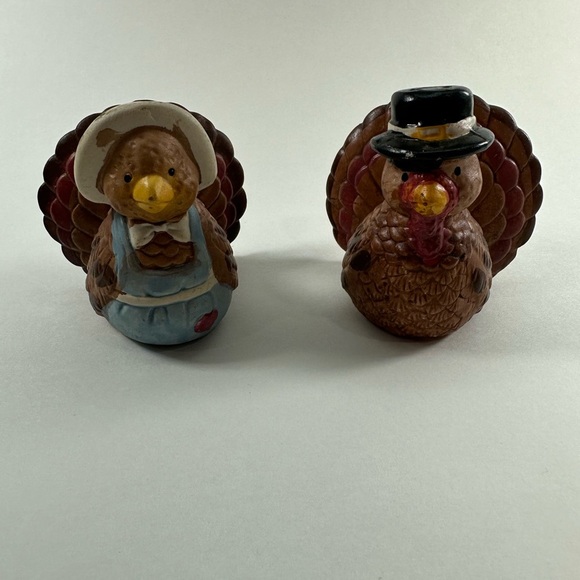 Vintage Hermitage Pottery Limited Edition Turkey Salt and Pepper Shakers in Box - Picture 3 of 10